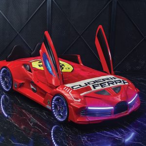 Kids Red Race Car Bed
