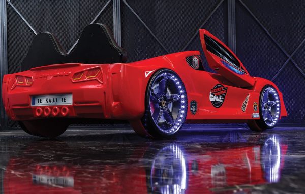 Kids Red Race Car Bed - Image 4