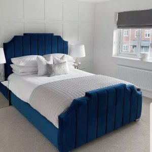 Designer Urban Upholstered Bed Frame with Headboard and Footboard