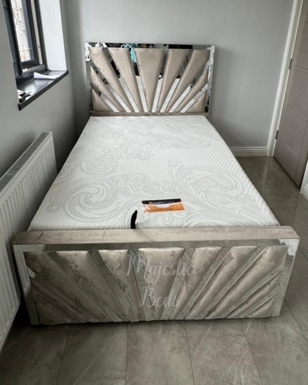 Alina Sunrise Mirrored Bed
