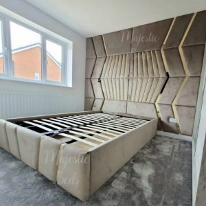 Geometric Wall Mounted Headboard
