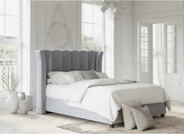 Designer Lined Chunkey Wingback Headboard