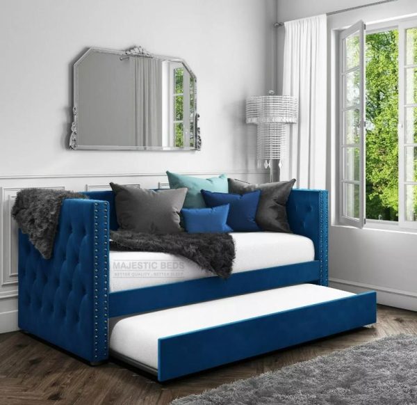 Designer Mason Velvet Day Bed - Image 2