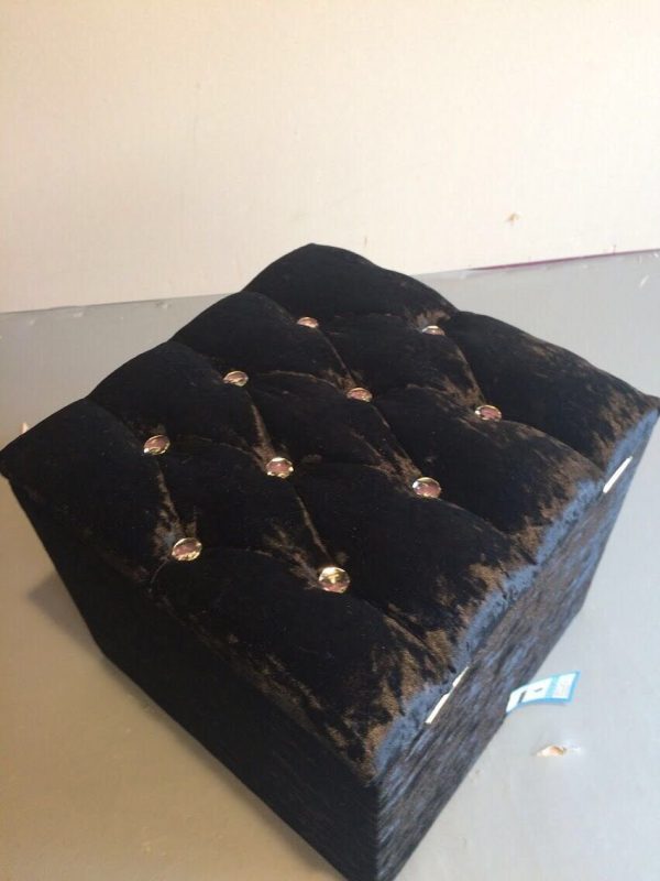 New Ottoman Crushed Velvet Storage Box/ Toy Box/ Blanket Box