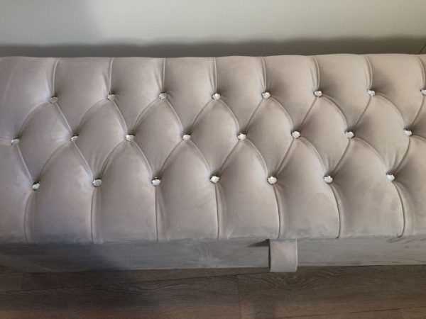 NEW OTTOMAN PLUSH CHESTERFIELD STORAGE BOX HIGH QUALITY EXTRA LARGE 60” INCH - Image 5